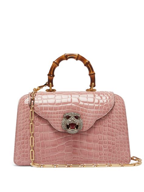 gucci pink bamboo handbag|Gucci bamboo handbag vintage.